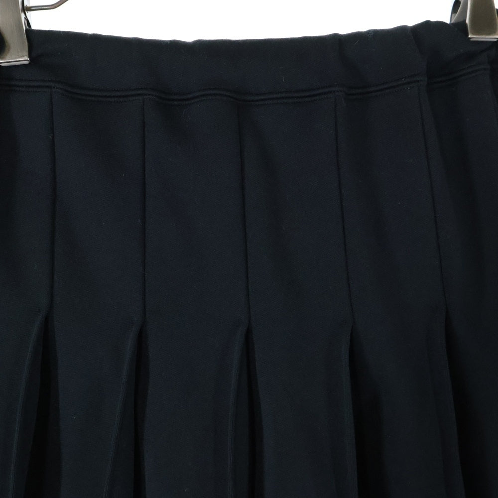 COMME des GARCONS(コムデギャルソン) 19SS スウェット ジャージー プリーツ ミディアム スカート ブラック レディース OI-T012