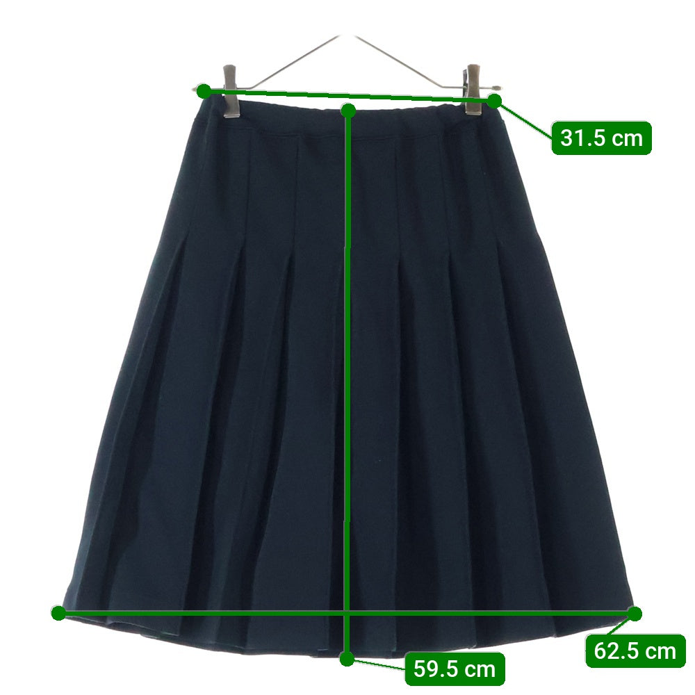 COMME des GARCONS(コムデギャルソン) 19SS スウェット ジャージー プリーツ ミディアム スカート ブラック レディース OI-T012