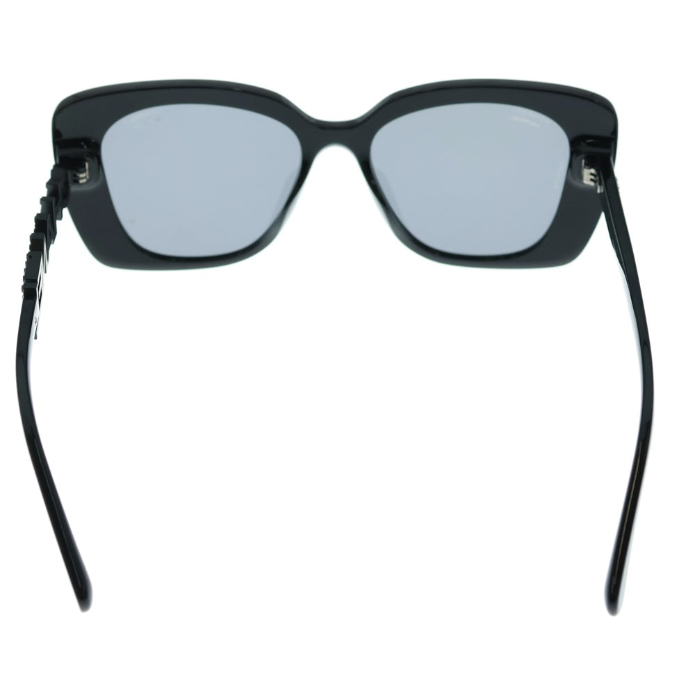 CHANEL(シャネル) ココマークロゴテンプル スクエアシェイプ ポラライズド カラーレンズサングラス アイウェア ブラック 5422-B-A