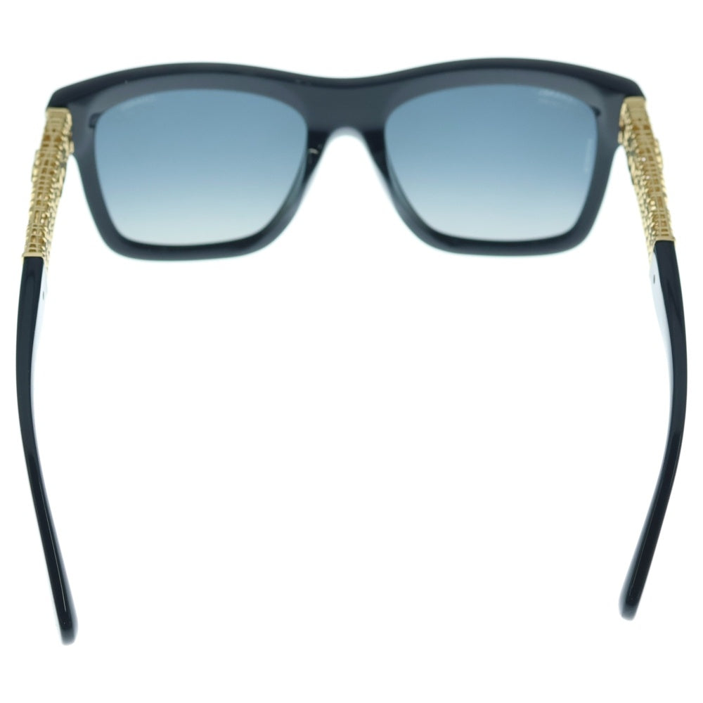 CHANEL(シャネル) ココマークテンプル スクエアフレーム カラーレンズサングラス アイウェア 5533-A ブルー/ブラック/ゴールド