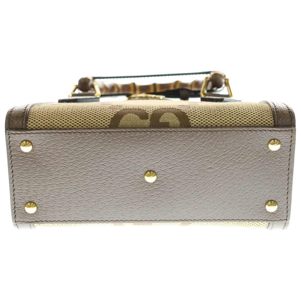 GUCCI(グッチ) ダイアナ ジャンボGG 2WAY ハンドバッグ ショルダーバッグ キャンバス×レザー 655661