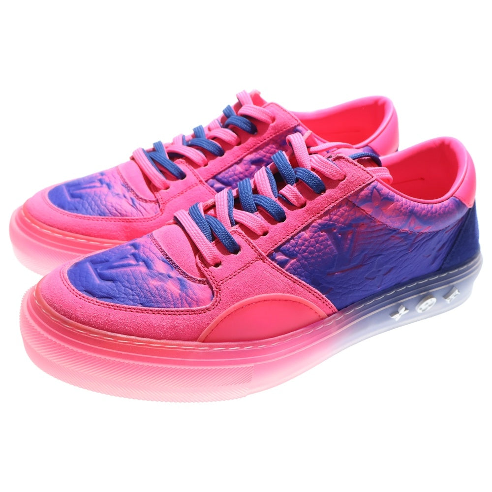 LOUIS VUITTON(ルイヴィトン) 22SS LV OLLIE RICHELIEU TRAINERS オリライン リシュリュー モノグラム グラデーション エンボスレザー レースアップ ローカットシューズ スニーカー1A9UY9