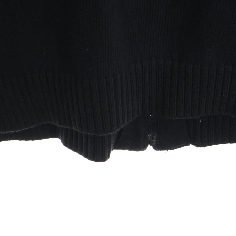 BURBERRY BLACK LABEL(バーバリー ブラックレーベル) ノバチェック柄 切り替え ドライバーズ ジップアップ ニット ジャケット ベージュ/ブラック BMT52-950