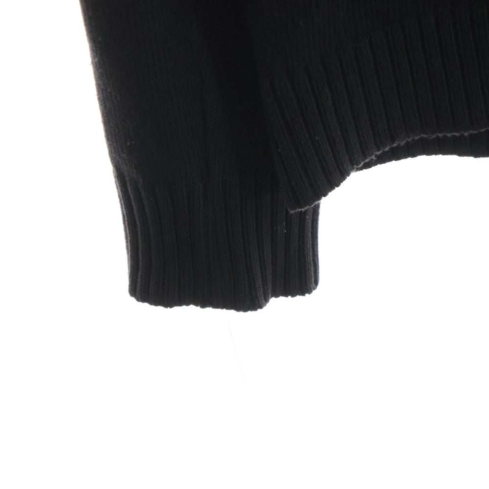 BURBERRY BLACK LABEL(バーバリー ブラックレーベル) ノバチェック柄 切り替え ドライバーズ ジップアップ ニット ジャケット ベージュ/ブラック BMT52-950