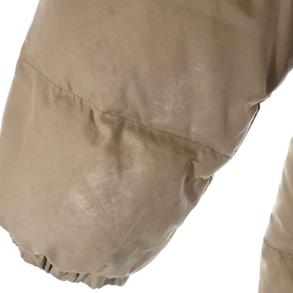 MONCLER(モンクレール) VALENTINE ヴァレンティーヌ ファーフーデッド ジップアップダウンジャケット ブルゾン ベージュ 49353-90-69950