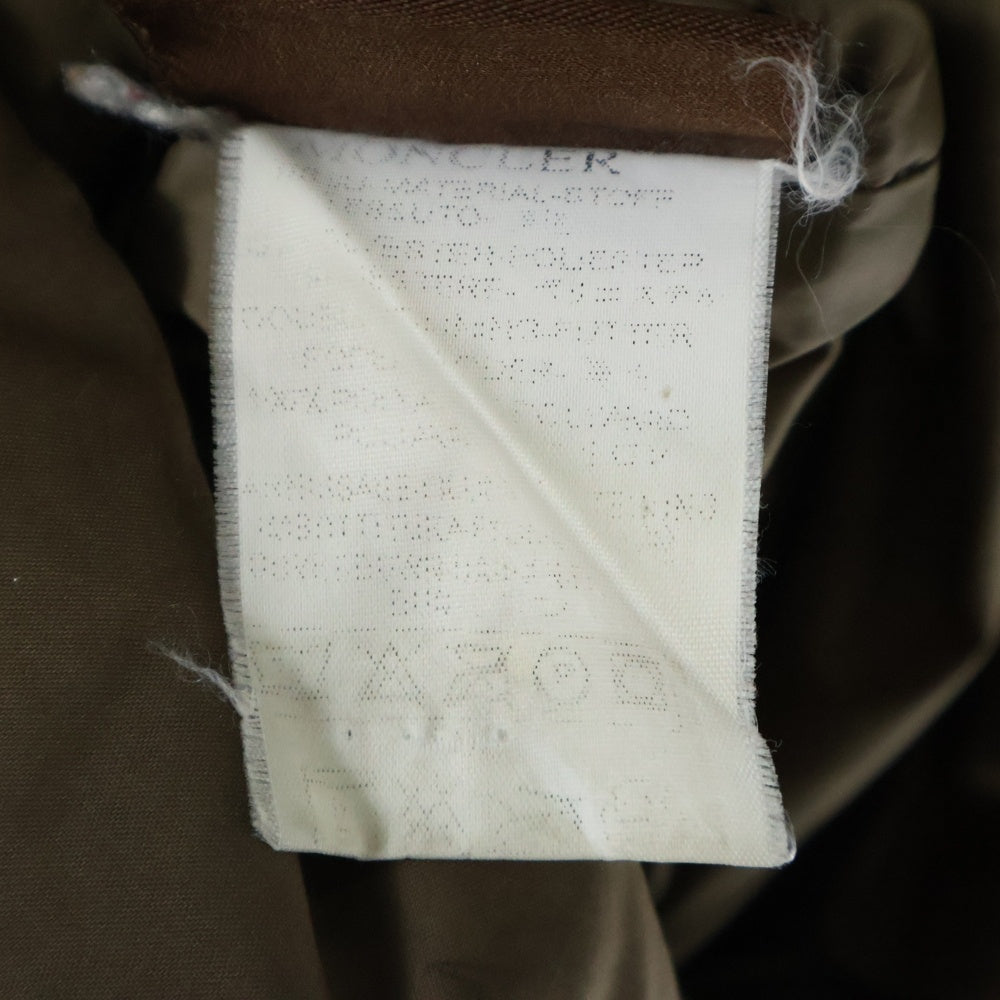 MONCLER(モンクレール) VALENTINE ヴァレンティーヌ ファーフーデッド ジップアップダウンジャケット ブルゾン ベージュ 49353-90-69950