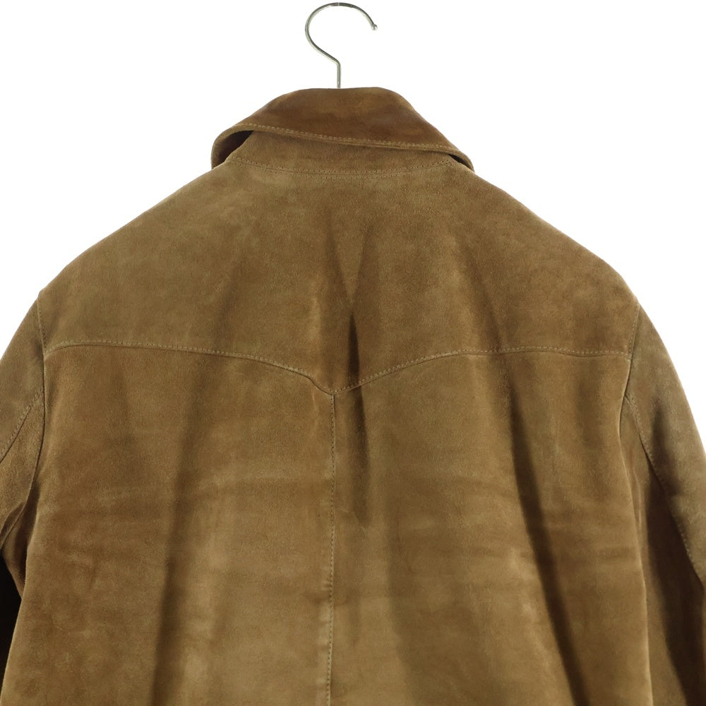 SAINT LAURENT PARIS(サンローランパリ) スエードレザー ウエスタン ジップアップ ジャケット ブラウン 552139