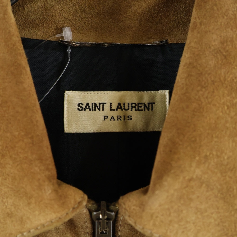 SAINT LAURENT PARIS(サンローランパリ) スエードレザー ウエスタン ジップアップ ジャケット ブラウン 552139