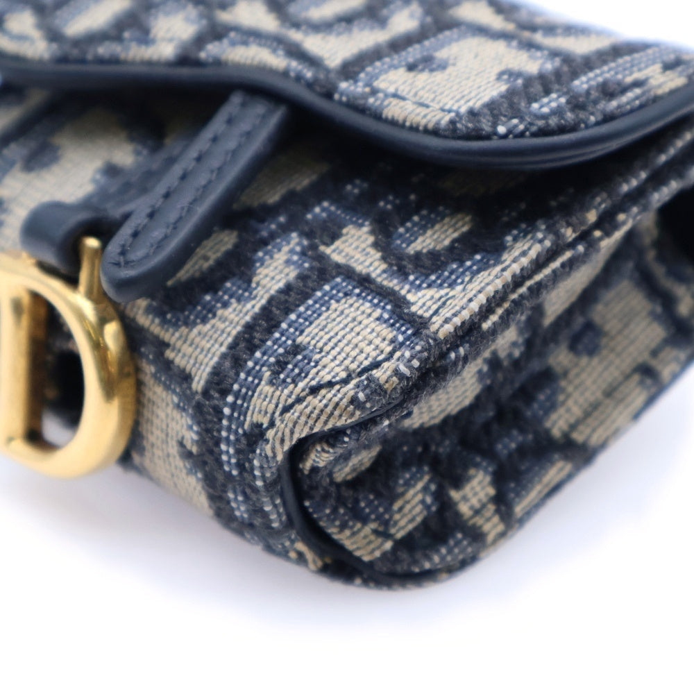 Christian Dior(クリスチャンディオール) オブリーク エアポッズケース キャンバス ネイビー