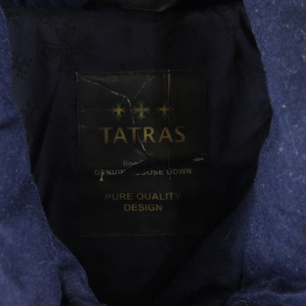 TATRAS(タトラス) MADDALENA マッダレーナ ウール スナップボタン ダウン ロング ジャケット コート ネイビー レディース LTA16A4501