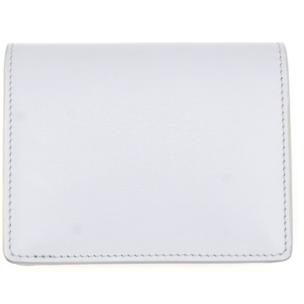 CELINE(セリーヌ) トリオンフ コンパクトウォレット二つ折り財布 コインケース ライトグレー レザー ゴールド金具