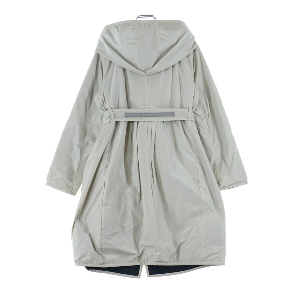 S MAX MARA(エス マックスマーラ) リバーシブル スナップボタン フーデッド コート ネイビー/ホワイト レディース 90210831070