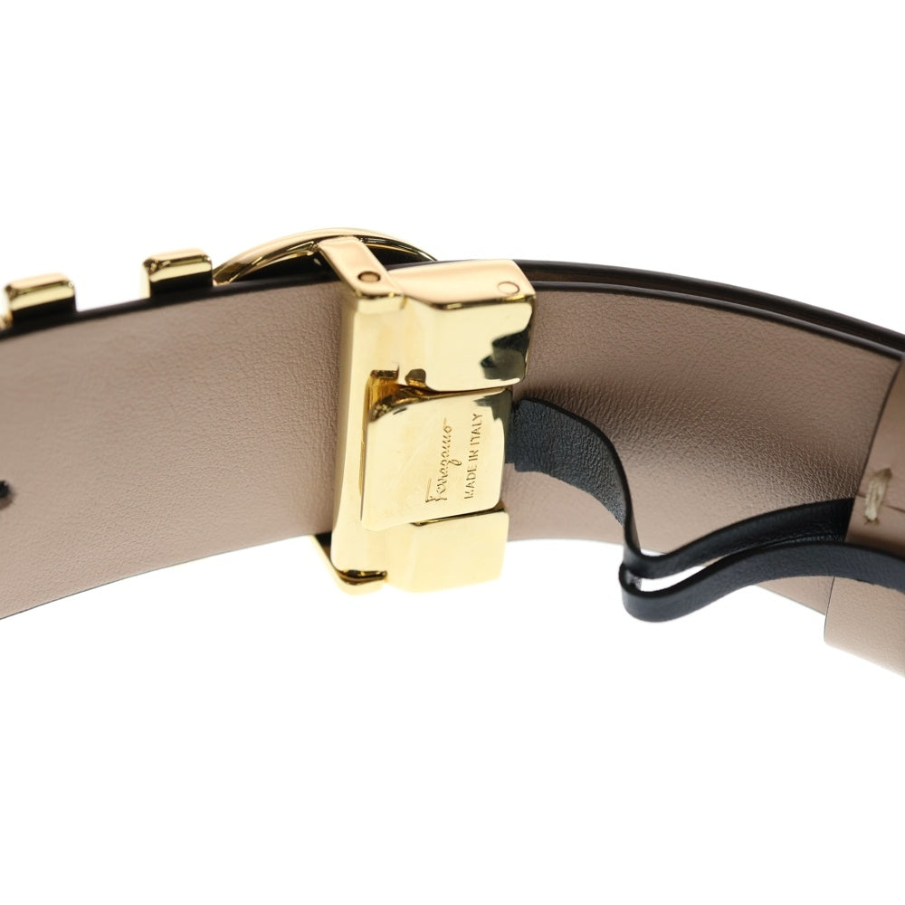 Salvatore Ferragamo(サルヴァトーレ フェラガモ) ガンチーニ ベルト リバーシブル ブラック ベージュ レザー