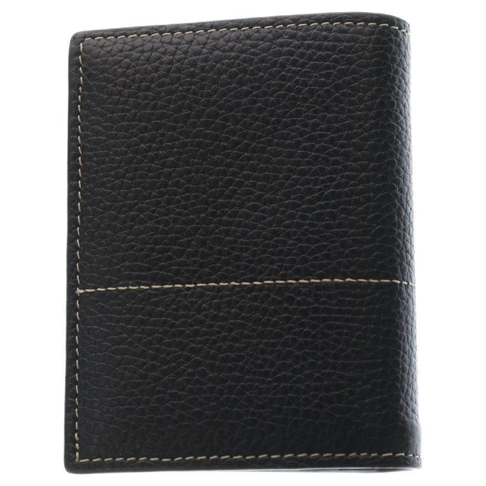 MARNI(マルニ) コンパクトウォレット ブラック レザー 二つ折り財布 ロゴ