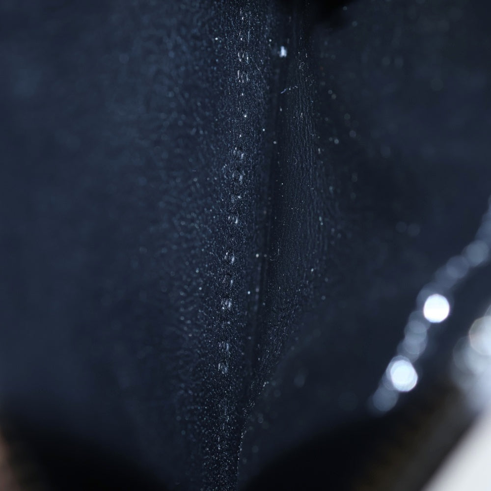 BALENCIAGA(バレンシアガ) ロゴ コインケース カードケース バッグチャーム グリッター シルバー レザー 581306 シルバー金具 レディース