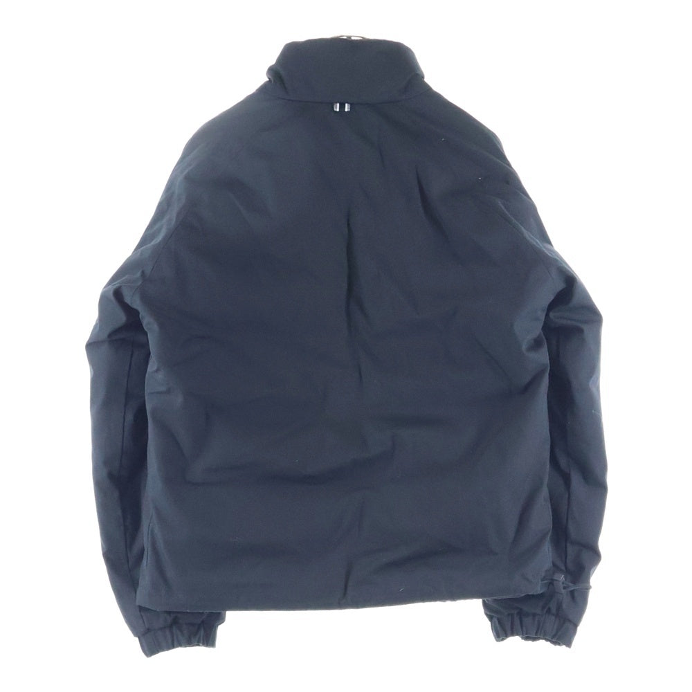 BOSS(ボス) ロゴ総柄リバーシブルダウンジャケット ブルゾン ブラック/ホワイト