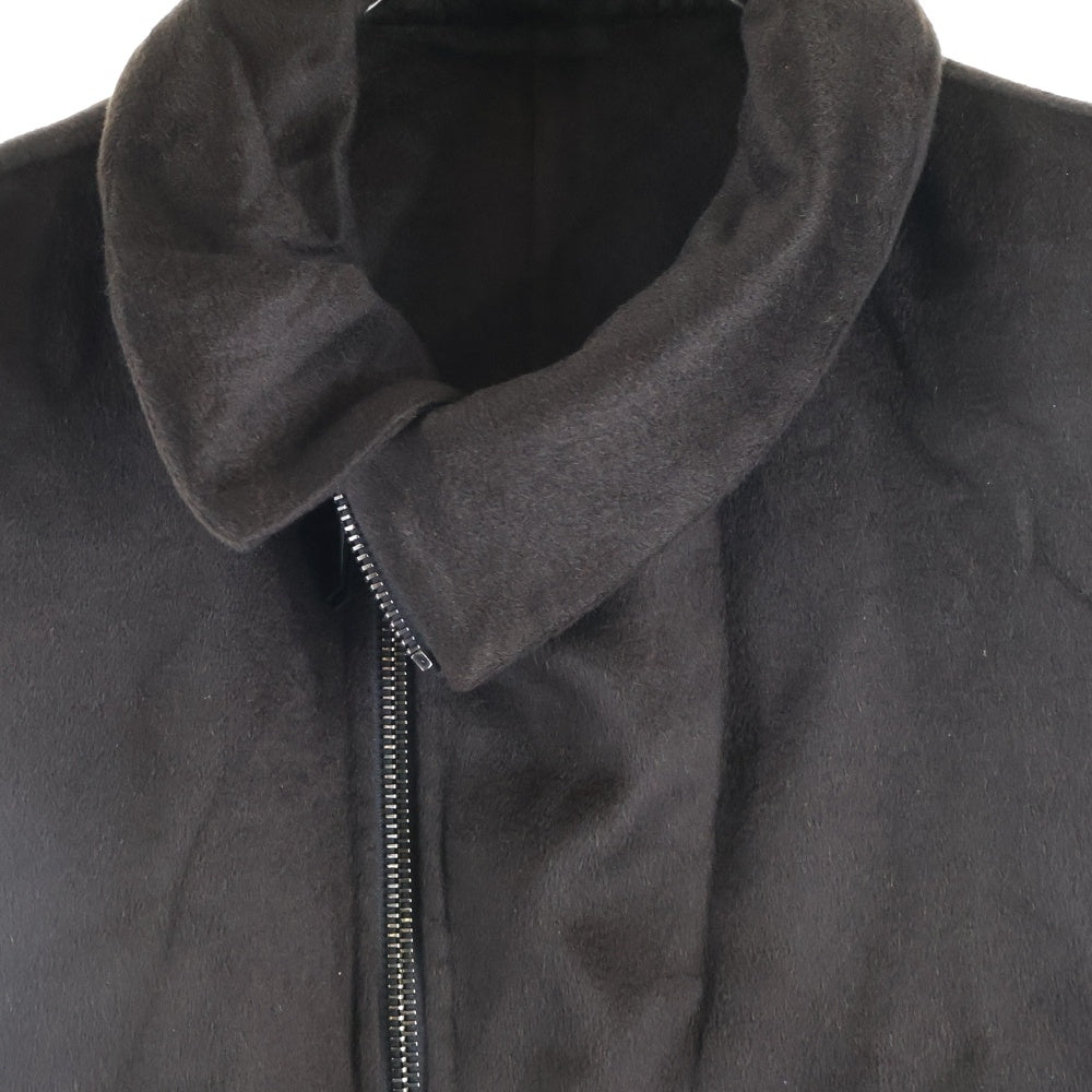 GIORGIO ARMANI(ジョルジオアルマーニ) ベルト付ジップアップカシミヤベスト ブラウン 9WGGK014 T0184