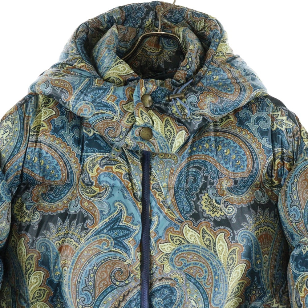 ETRO(エトロ) ペイズリー総柄 フーデッドダウンジャケット マルチカラー U21 1S956 5561