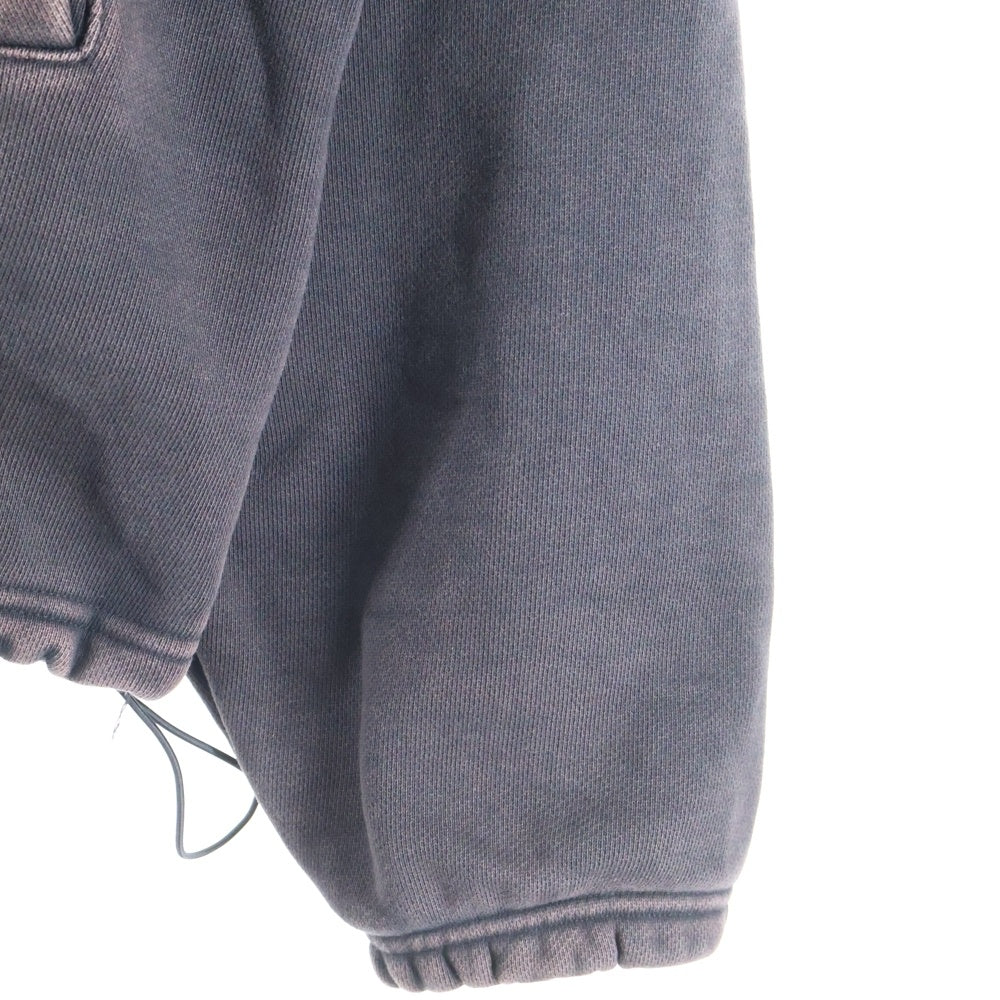 THUG CLUB(サグクラブ) 24SS PEACE STUD HOODIE プリント フードスタッズ プルオーバーパーカー ブラック TC24SS1201