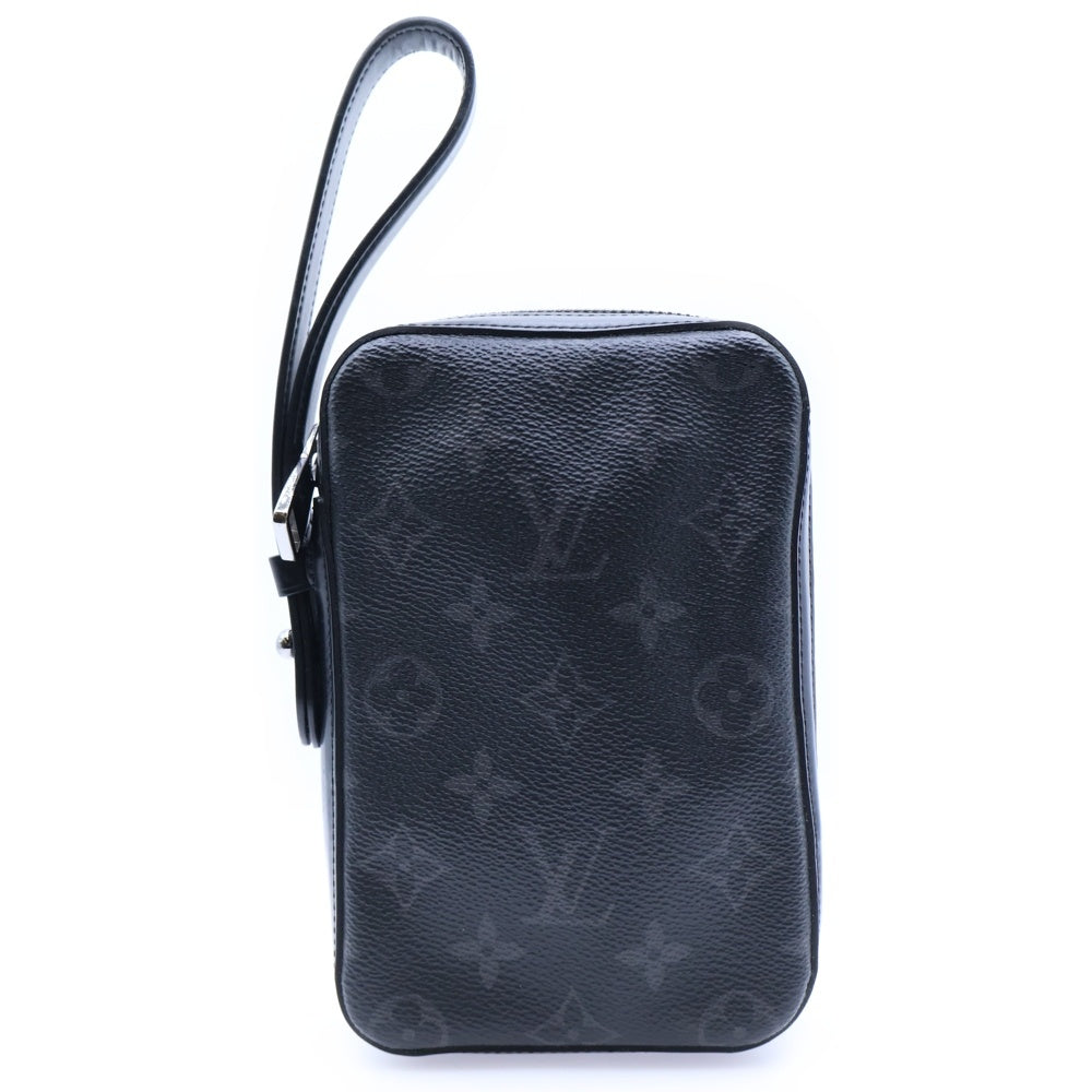 LOUIS VUITTON(ルイヴィトン) モノグラムエクリプス ボックス クラッチバッグ セカンドバッグ ブラック PVC M61872 シルバー金具