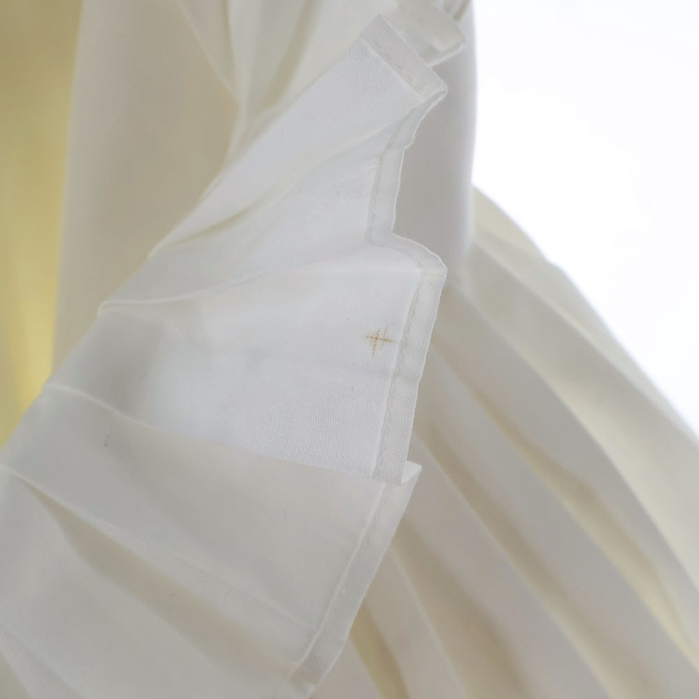 Sacai(サカイ) プリーツ ラップデザイン レイヤード ミディアム フレア スカート ホワイト レディース 16ー02586