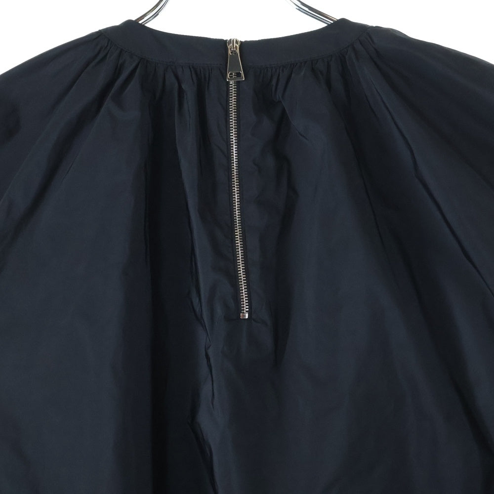 MONCLER(モンクレール) 22SS ABITO ワッペンロゴ ナイロン ドローストリング クルーネック 半袖ワンピース ブラック レディース H10932G00010 54AWA