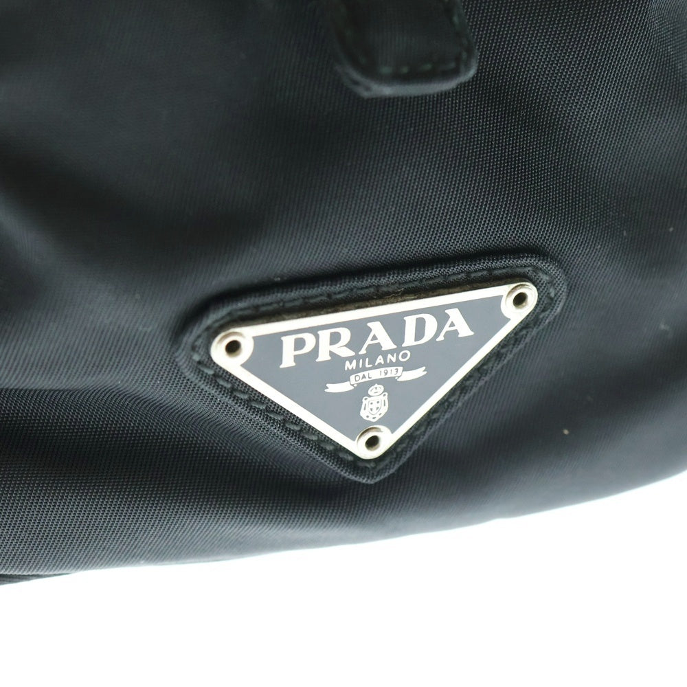 PRADA(プラダ) プラスチックハンドルバッグ ハンドバッグ ミニバッグ ブラック B6954 シルバー金具