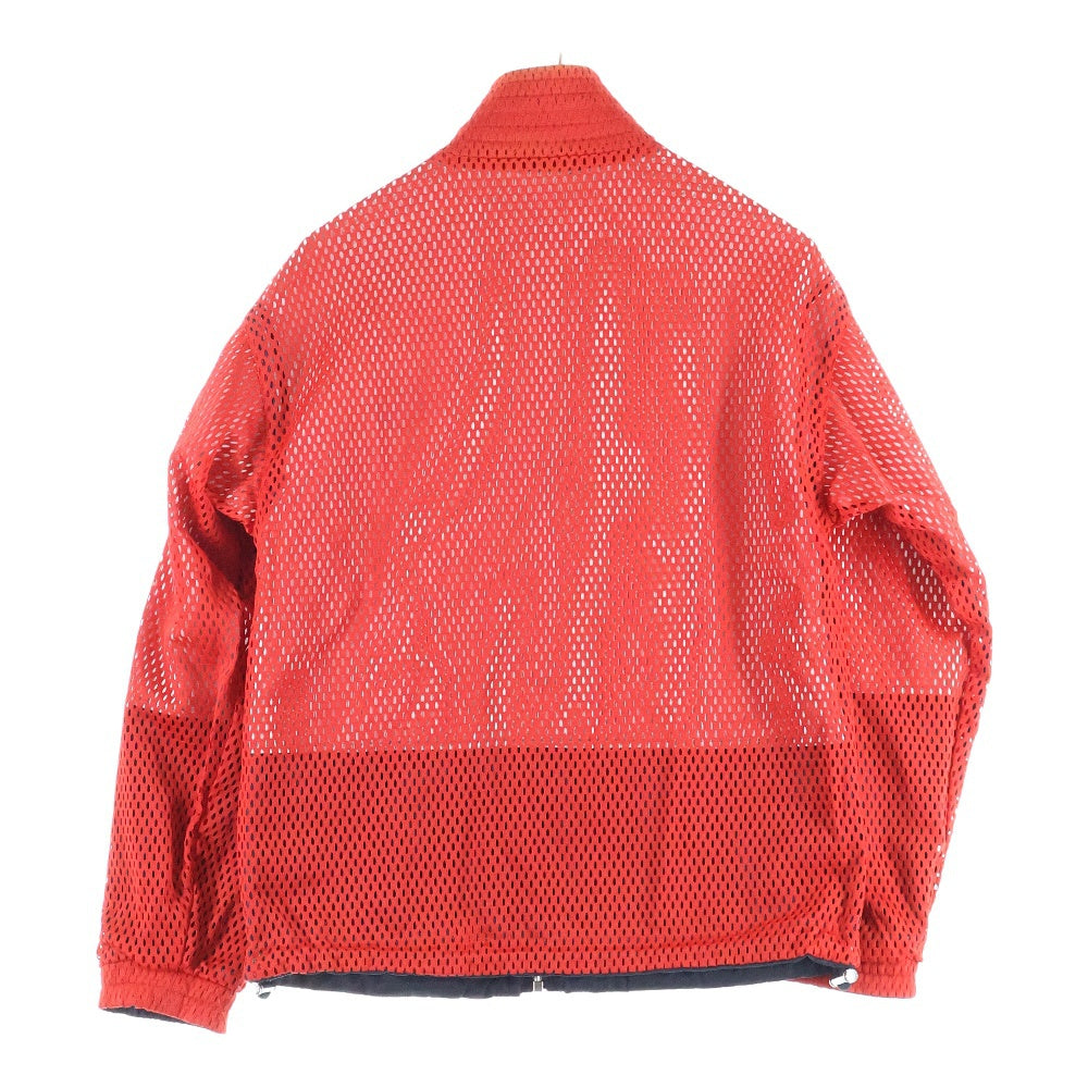 MONCLER GAMME BLEU(モンクレール・ガム・ブルー) リバーシブル ワッペンロゴ ハイネック ジップアップ ナイロンジャケット ネイビー/レッド 51391404180 68229