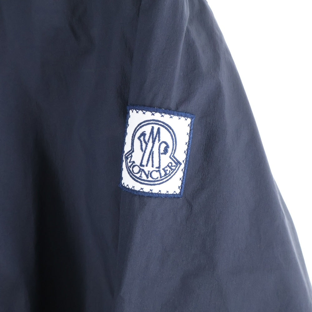 MONCLER GAMME BLEU(モンクレール・ガム・ブルー) リバーシブル ワッペンロゴ ハイネック ジップアップ ナイロンジャケット ネイビー/レッド 51391404180 68229