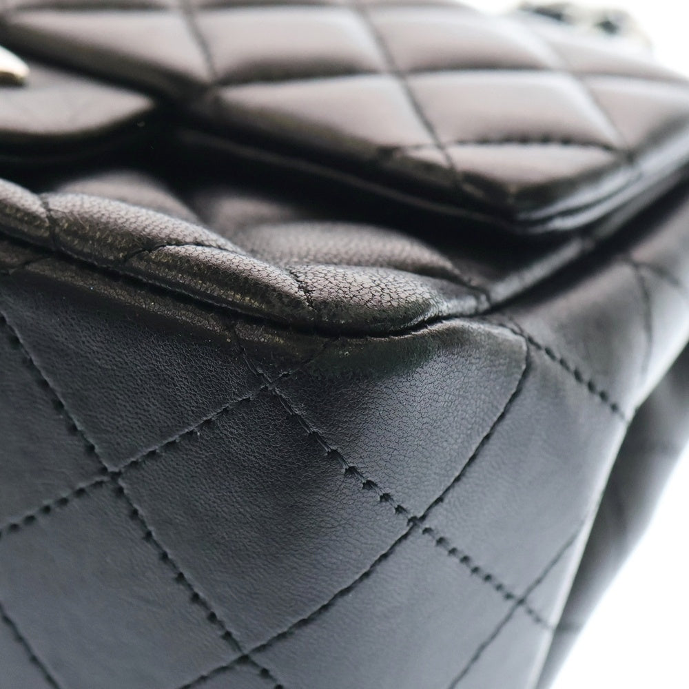 CHANEL(シャネル) ミニマトラッセ17 ココマーク ラムスキン チェーンショルダーバッグ SV金具 ブラック