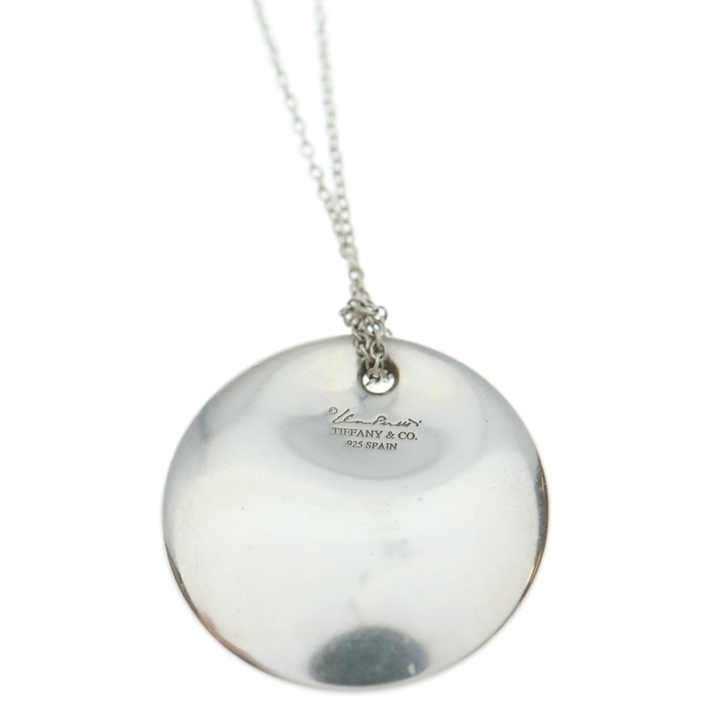 TIFFANY & Co.(ティファニー) エルサペレッティ ラウンド プレート ネックレス ペンダント チェーン シルバー SV925