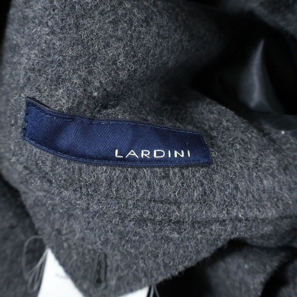 LARDINI(ラルディーニ) ウールフランネル ソリッド チェスター フィールドコート グレー JJ23143AQ