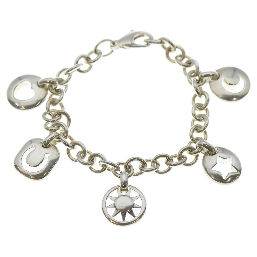 TIFFANY & Co.(ティファニー) SV925 5チャーム ブレスレット チェーン シルバー