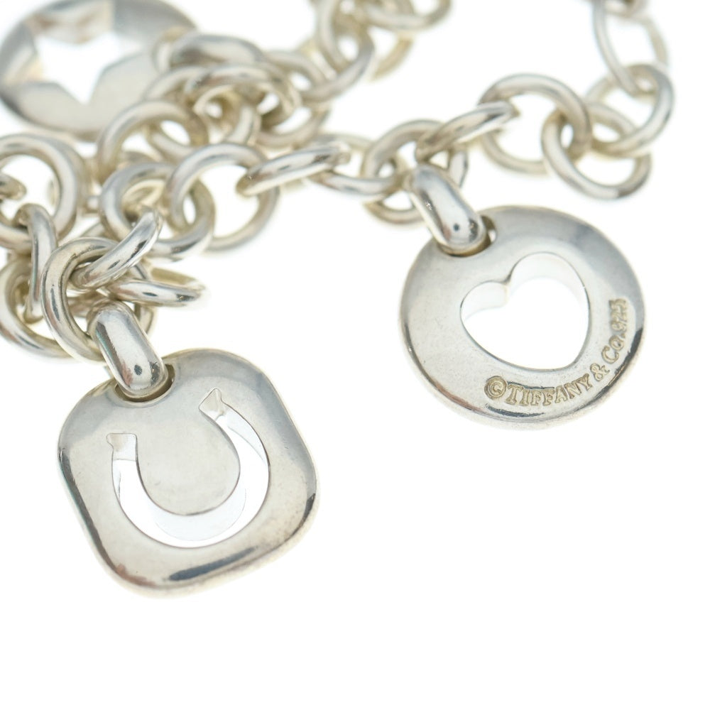 TIFFANY & Co.(ティファニー) SV925 5チャーム ブレスレット チェーン シルバー