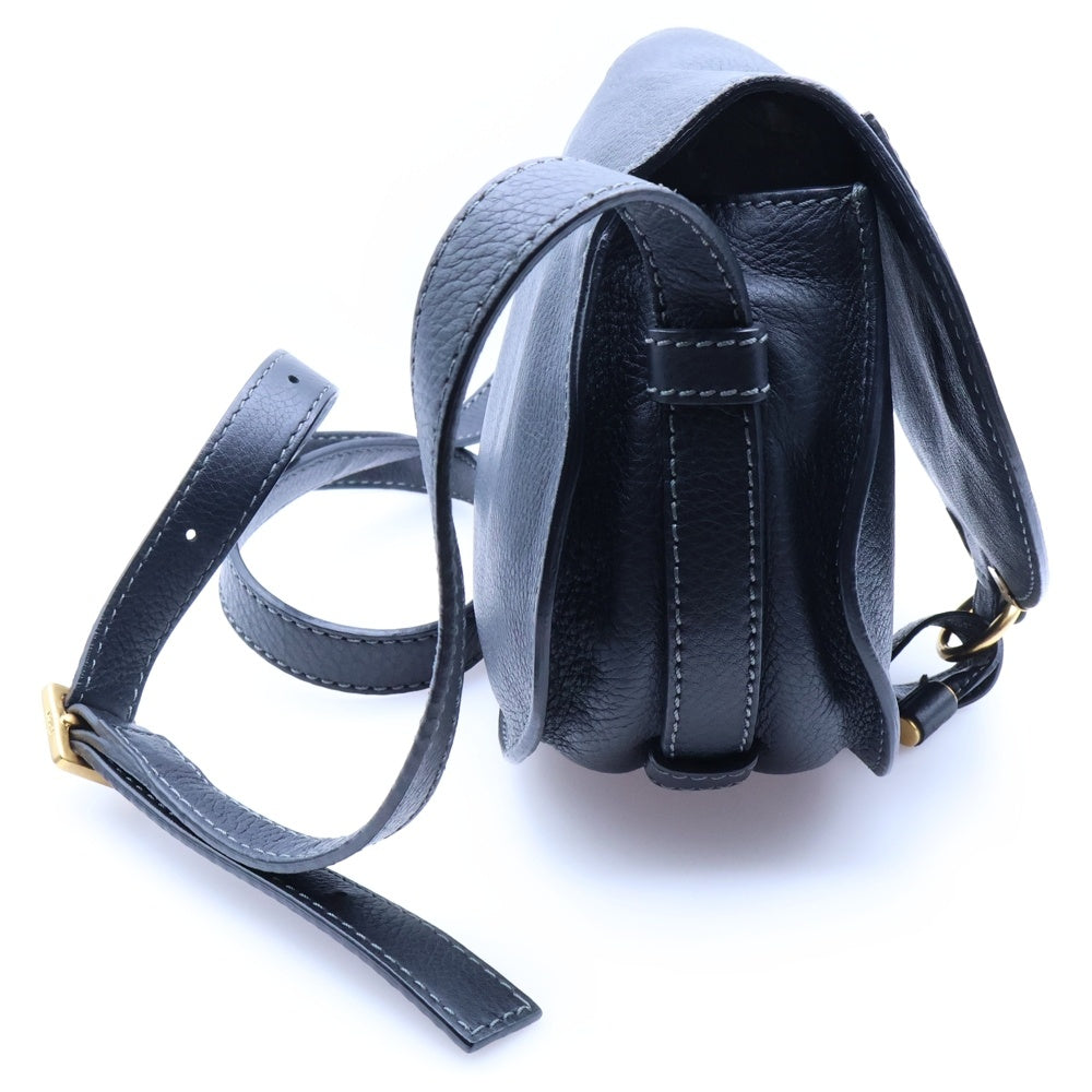 Chloe(クロエ) マーシー スモールサドル ショルダーバッグ ブラック レザー レディース