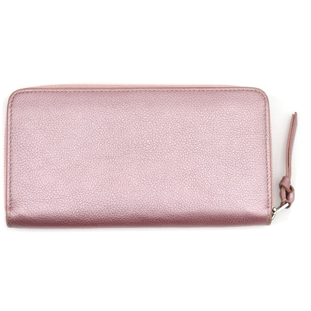 LOUIS VUITTON(ルイヴィトン) ジッピーロックミー クリスタルローズ ロングウォレット 長財布 メタリックピンク M69812 シルバー金具