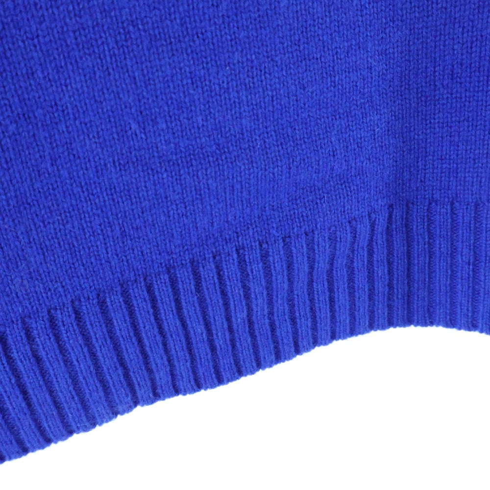 MaxMara(マックスマーラ) 1951 アニバーサリーロゴクルーネックウール長袖ニットセーター ブルー/ブラック 2313611431