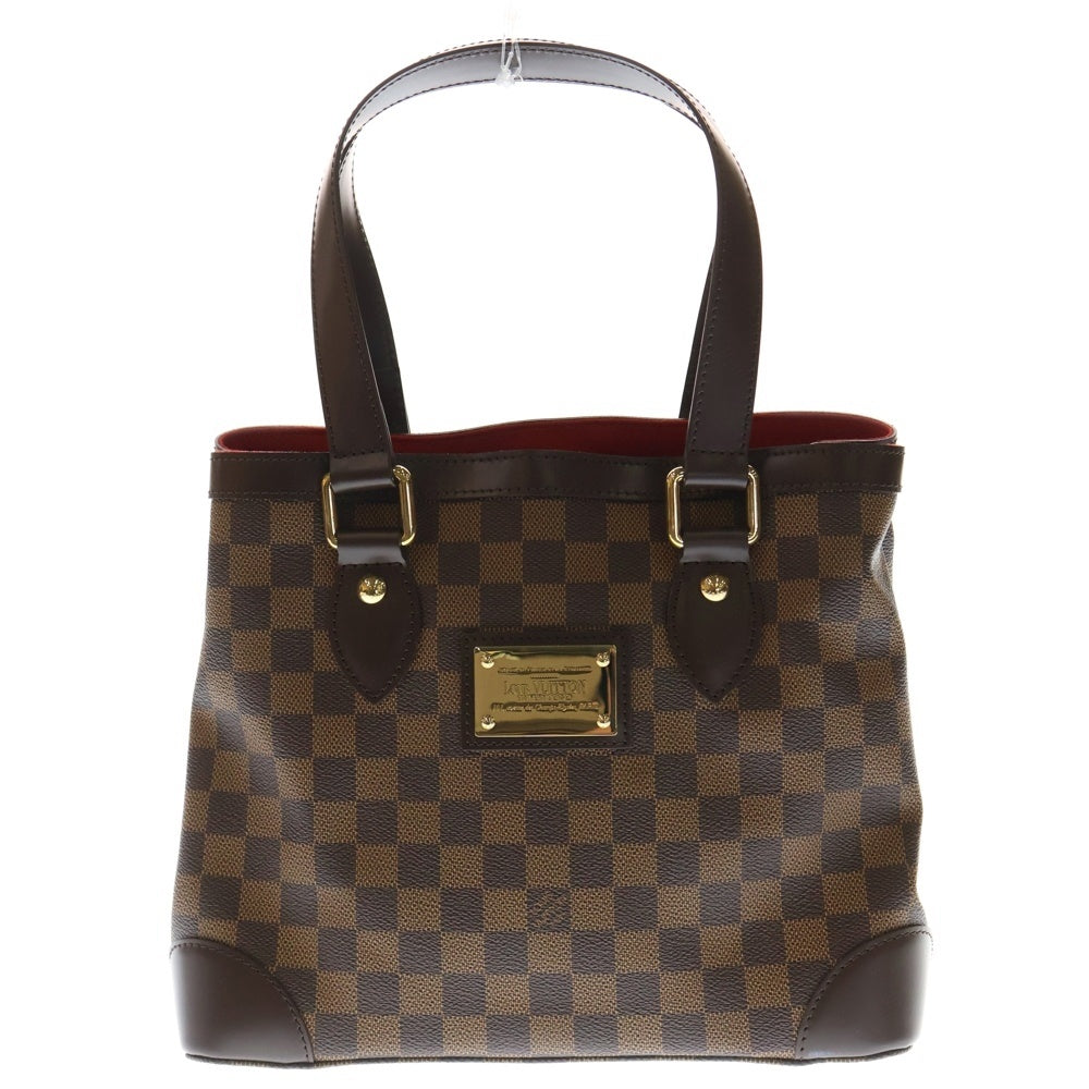 LOUIS VUITTON ハンドバッグ ダミエ ハムステッドMM ブラウン 茶 LOUIS VUITTON(ルイヴィトン) ダミエ ハムステッドPM レザー