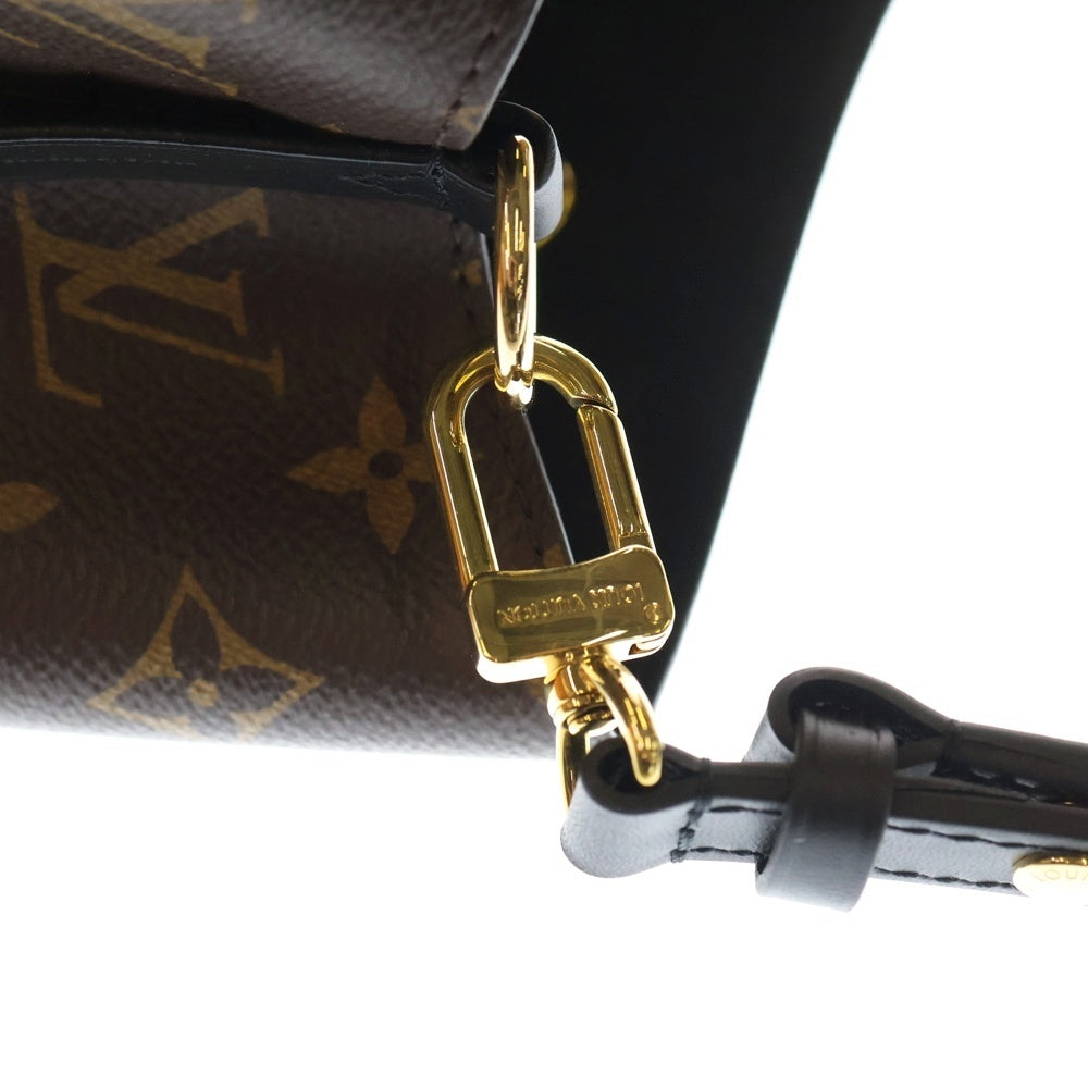 LOUIS VUITTON(ルイヴィトン) モノグラム ネオノエ ショルダーバッグ ブラウン×ブラック レザー×PVC M44020 ゴールド金具