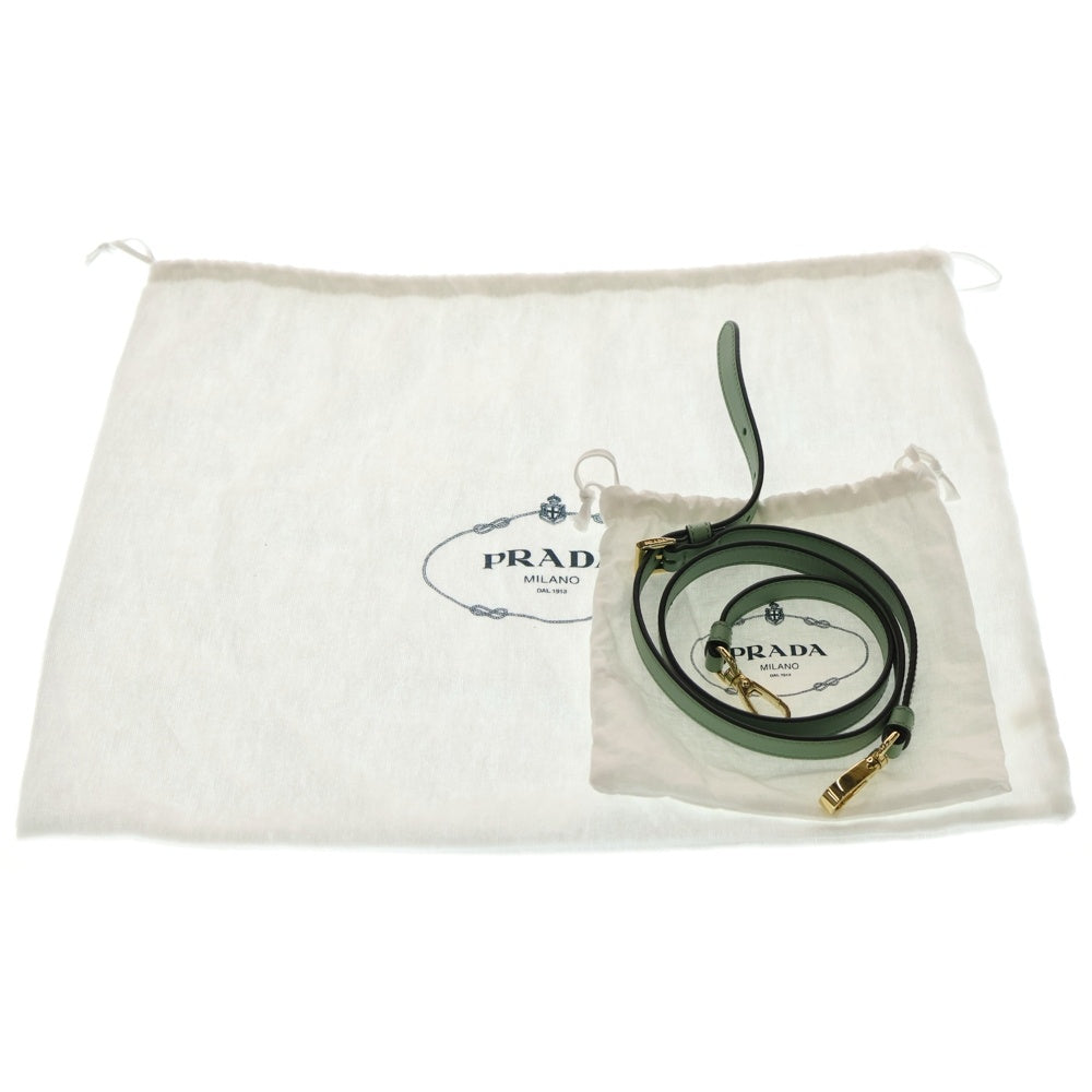PRADA(プラダ) アーケ スモール ワンショルダーバッグ ハンドバッグ ライトグリーン レザー 1BC194 ゴールド金具