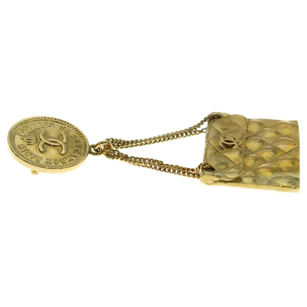 CHANEL(シャネル) マトラッセ バッグモチーフ ブローチ ピンバッジ ゴールド GP