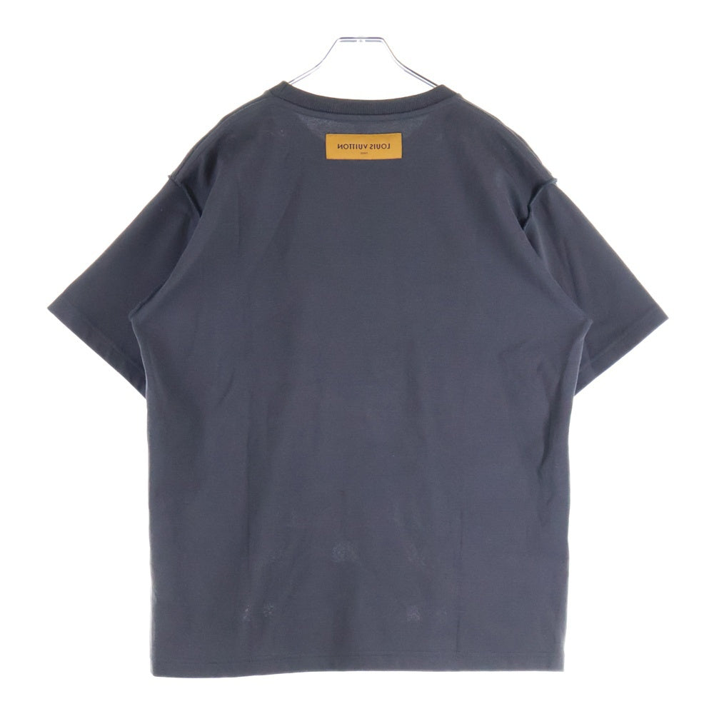 LOUIS VUITTON(ルイヴィトン) 20SS ノートルダム刺繍 コットン クルーネック 半袖Tシャツ カットソー グレー RM201 TCE HIY89W