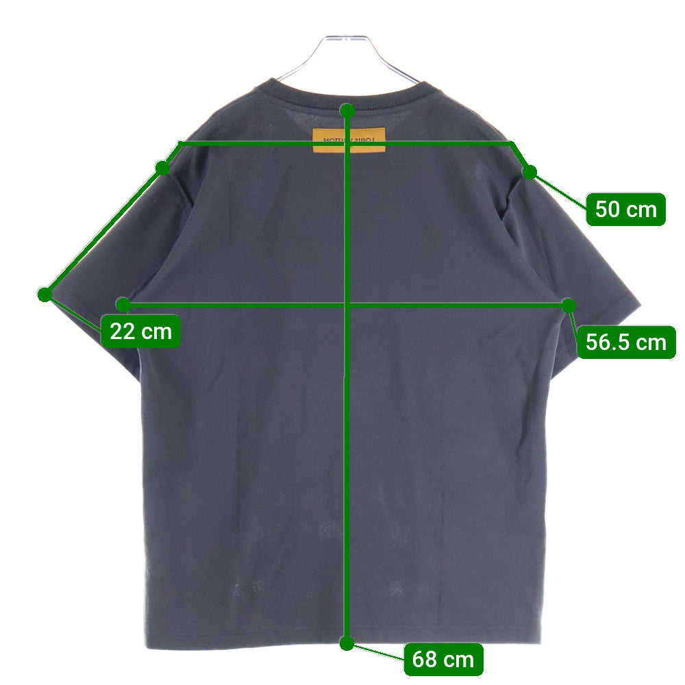 LOUIS VUITTON(ルイヴィトン) 20SS ノートルダム刺繍 コットン クルーネック 半袖Tシャツ カットソー グレー RM201 TCE HIY89W