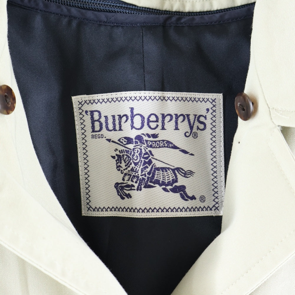 BURBERRYS(バーバリーズ) ノバチェック総柄ライナー付き コットン ステンカラーコート アイボリー FD043-931-01 レディース