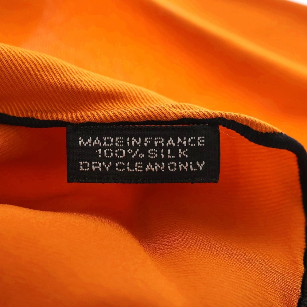 HERMES(エルメス) ロザンジュ スカーフ オレンジ シルク