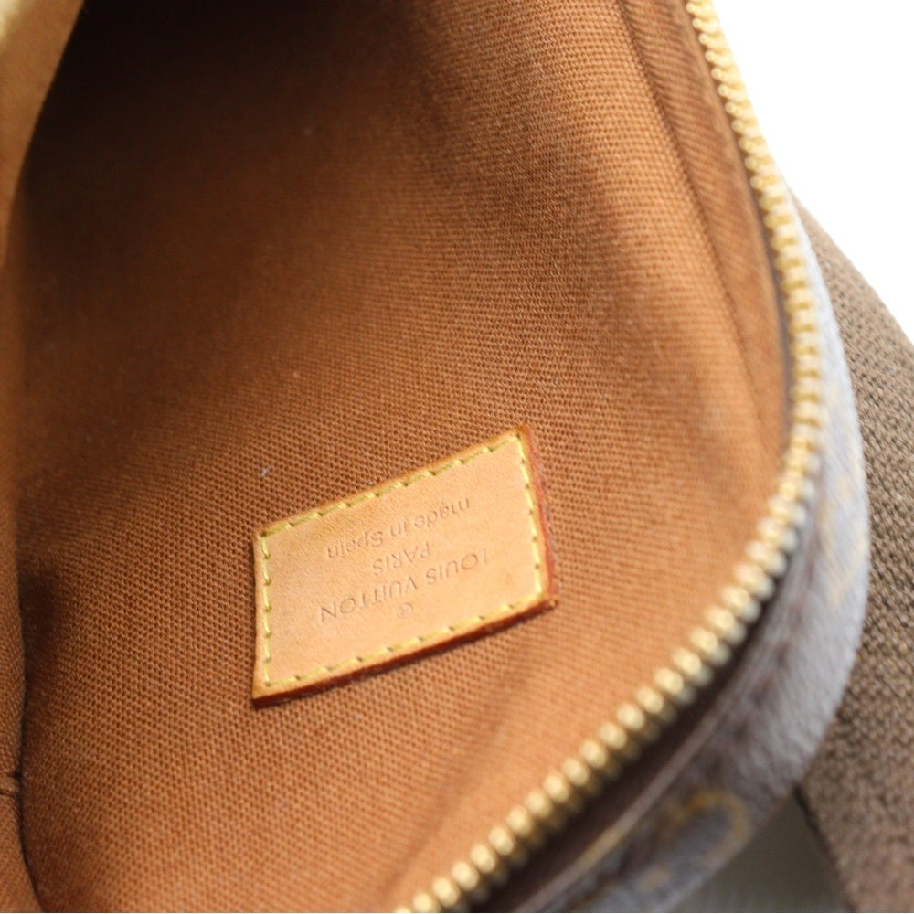 LOUIS VUITTON(ルイヴィトン) モノグラム ポシェットガンジュ ウエストバッグ ボディバッグ ショルダーバッグ ブラウン レザー×PVC M51870 ゴールド金具