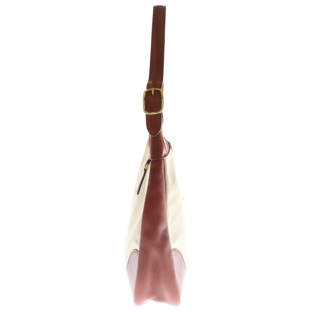 HERMES(エルメス) トリム31 ワンショルダーバッグ レッド系 レザー×トワル □F刻印 レディース