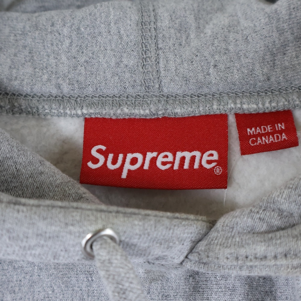 SUPREME(シュプリーム) 20AW Cross Box Logo Hooded Sweatshirt クロス ボックスロゴ刺繍 プルオーバースウェットパーカー フーディー グレー