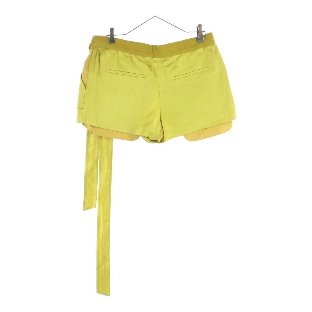 VALENTINO(ヴァレンティノ) レーヨン インサイドアウト ハーフ ショート キュロットパンツ スカート イエロー レディース PB0RF0P0 3H3