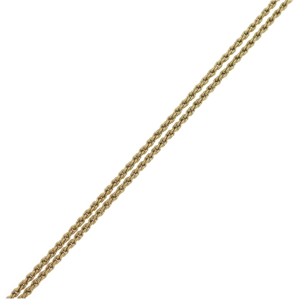 Christian Dior(クリスチャンディオール) CDロゴチェーンペンダントネックレス ゴールド